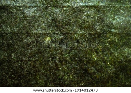 Nori leaf texture -  used to wrap rice for sushi. Textrure of dried nori sheet for background