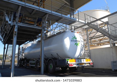 Normandie, France, August 2012.
Saipol Biofuel Plant In Le Mériot In France. Diester Tank Truck