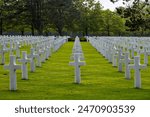 The Normandy American Cemetery in France