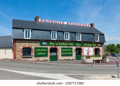 Normandy, France June 12, 2014: Regional Food Store Normandy, France