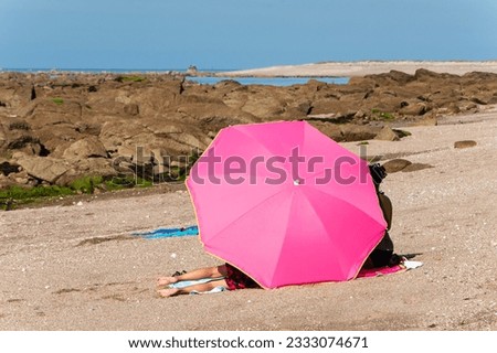 Similar – Image, Stock Photo Man Escaping Heat Under Air Conditioner
