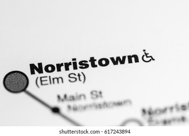 Norristown Station. Philadelphia Metro Map.