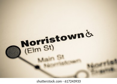 Norristown Station. Philadelphia Metro Map.