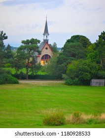 North America, Canada, Province Of Nova Scotia, Church At Grand Pre National Historic Site