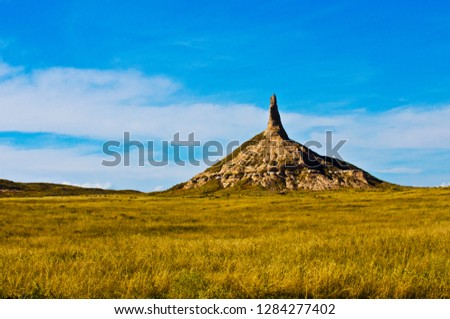 North America, USA, Nebraska, Kimbal, Chimney Rock,National, Historic Site