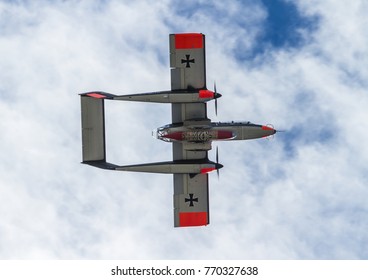 North American Rockwell OV-10 Bronco Displaying At Farnborough International Airshow 2016