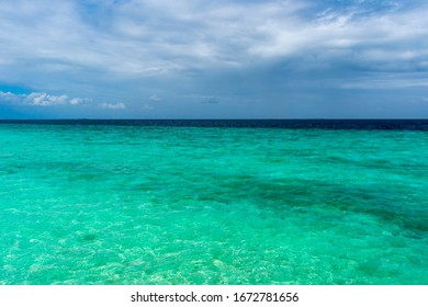 North Malé Atoll, Maldives - December 29 2019 - The Magical Sea Of ​​the Maldives