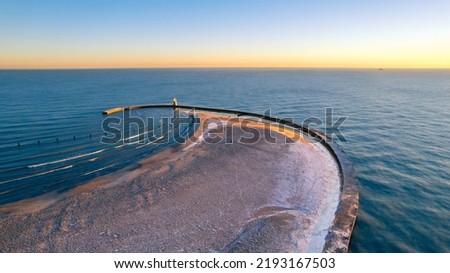 North Avenue Beach at Lake Michigan, Chicago.