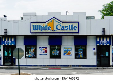 North Bergen/United States -7/6/2019: White Castle, American Hamburger Restaurant Chain, At Bergenline Avenue 