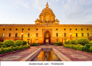 The North Block Of The Building Of The Secretariat. Central Secretariat Is Where The Cabinet Secretariat Is Housed, Which Administers The Government Of India On Raisina Hill In New Delhi