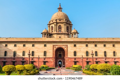 North Block Of The Secretariat Building In New Delhi, The Capital Of India