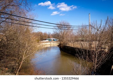 North Branch Of Chicago River In Early Spring