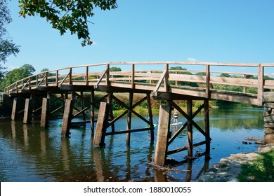 North Bridge Over Concord River In Minute Man National Historical Park Concord MA USA