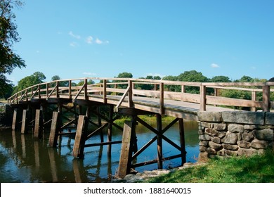 North Bridge Over Concord River In Minute Man National Historical Park Concord MA USA