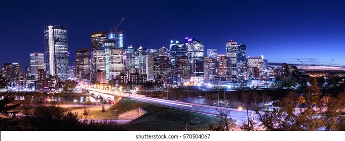 North Of Calgary Downtown Night