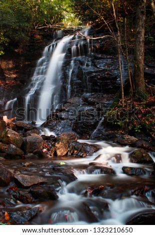 North Carolina Roadside Waterfall
