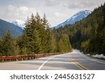 The North Cascades Highway Passing Through the North Cascades National Park in Washington State, USA