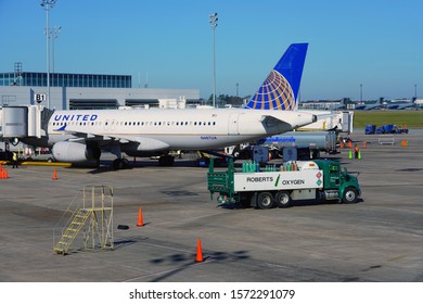 NORTH CHARLESTON, SC -21 NOV 2019- View Of The Charleston International Airport (CHS) In North Charleston, South Carolina, USA.