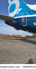 North Charleston, SC / USA - Dec 16 2016: Boeing 737 Max Test Vehicle Visit North Charleston SC