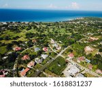 North coast of Jamaica, Runaway Bay St Ann. Highlighting the beach front properties 
