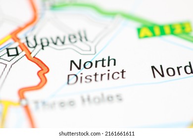 North District On A Geographical Map Of UK