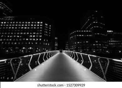 North Dock Foot Bridge, Canary Wharf, London, England