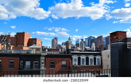 North End Little Italy Boston Massachusetts Roof Top View