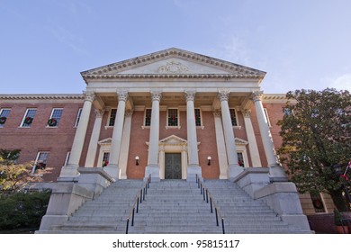 The North Entrance Of The Maryland State House In Annapolis, MD. Where The Maryland General Assembly Convenes For Three Months A Year.