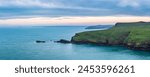 North Haven landscape at sunrise, Skomer Island, Pembrokeshire Coast National Park, Wales, United Kingdom, Europe