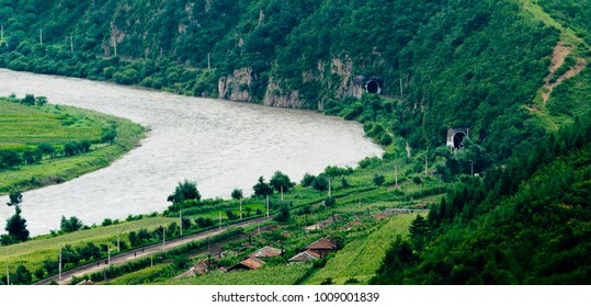 North Korea Tumen River Valley Natural Landscape