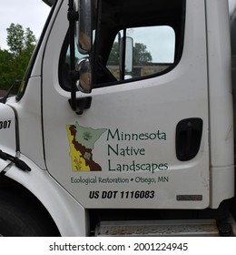 North Mankato, Minnesota 6-26-2021 -Pollinator Habitat Response Vehicle From Minnesota Native Landscapes For Ecological Restoration At Pollinator Planting Event