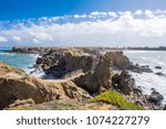 In the north of the peninsula Peniche, Papoa is a small peninsula and it presents a geological succession of sedimentary carbonate rocks and limestone strata of the Jurassic Age. We can see them.