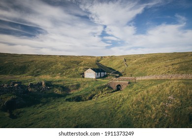 North Pennines AONB, England, 8 August 2020. Dwelling High Up On The North Pennines In Between 