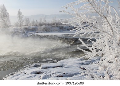 North Platte River Falls After A Hard Freeze