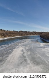 The North Saskatchewan River In Winter 