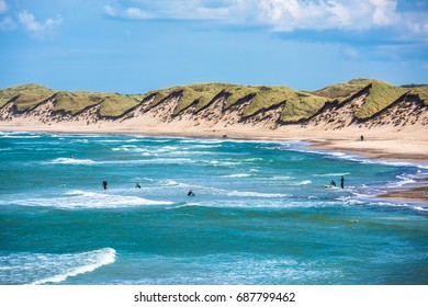 North Sea Beach, Jutland Coast In Denmark