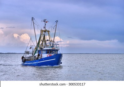 North Sea fishing cutter 