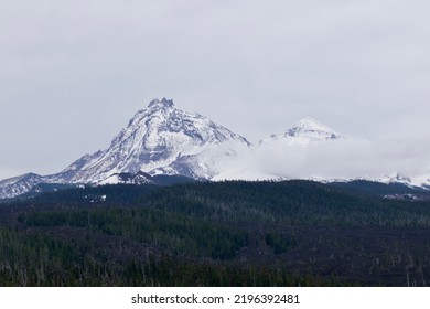 North Sister In The Cascade Range 