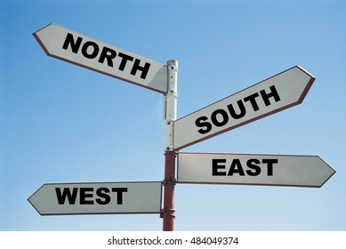 north south east west sign