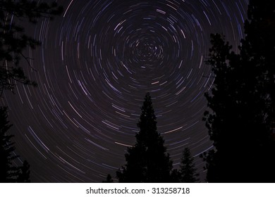 North Star - Star Trails 