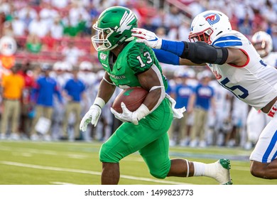 North Texas Mean Green Running Back DeAndre Torrey (13)during A NCAA Football Game Between UNT And SMU,September 7, 2019, At Gerald J. Ford Stadium, Dallas, Texas.