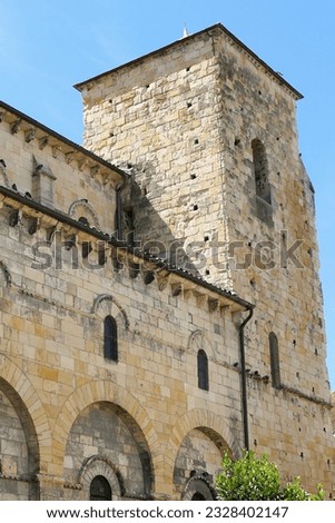The north tower of the Saint Stephen church in Nevers