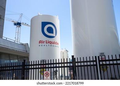 North Vancouver, Canada - July 12,2022: Air Liquide Health Care Canada's Leading Supplier Of Medical Gases And Equipment For Hospitals