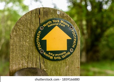North York Moors Footpath Sign