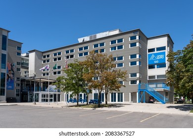 North York, Toronto, Canada - August 14, 2021: Ontario Public Service Employee Union (OPSEU)  Head Office In North York. OPSEU Is A Trade Union Representing Public Sector Employees In Ontario. 