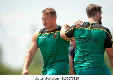 Northampton, UK, 13 July 2018 - Dylan Hartley In Pre-season Training At Northampton Saints