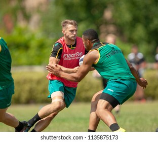 Northampton, UK, 13 July 2018 - Dan Biggar Of Northampton Saints During Pre-season Training At Franklin's Gardens