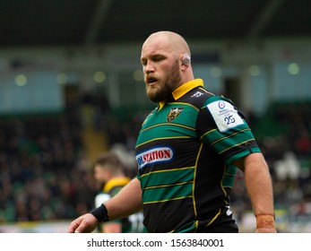 Northampton, UK. 17th November 2019. Owen Franks Of Northampton Saints During The Heineken Champions Cup Game Between Northampton Saints And Lyon