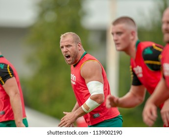 Northampton, UK, 20 July 2018 - James Haskell Of Northampton Saints During Pre-season Training At Franklin's Gardens