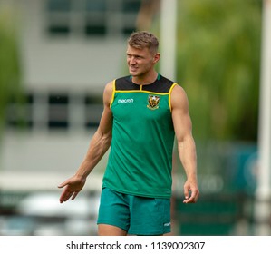 Northampton, UK, 20 July 2018 - Dan Biggar Of Northampton Saints During Pre-season Training At Franklin's Gardens